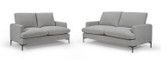 Mini Cloud 3+2 Sofa Upholstered in Warm Grey Fabric