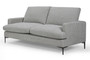 Mini Cloud 3 Seater Sofa Upholstered in Warm Grey Fabric