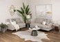 Mini Cloud 3+2 Sofa Upholstered in Fawn Fabric