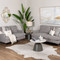 Mini Cloud 3+2 Sofa Upholstered in Warm Grey Fabric
