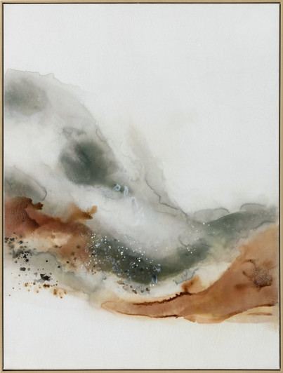 Progressive I Hand Painted Oil on Canvas with Bleached Natural Frame - 92.5 x 122.5 x 4.5cm