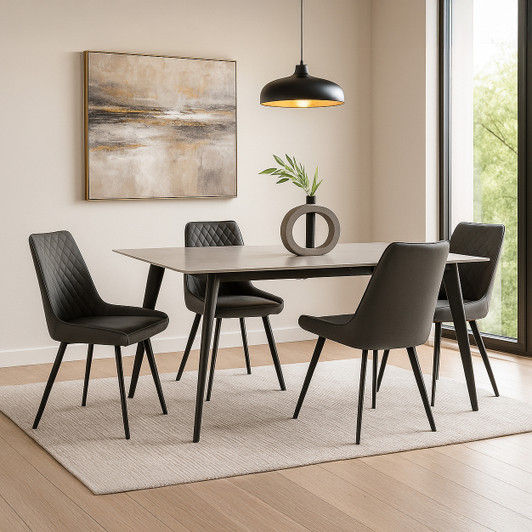 Bruno Extension Dining Table with Juliana Chairs