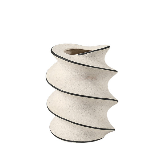 Spiral Ceramic Vase Small - 15 x 15 x 20cm