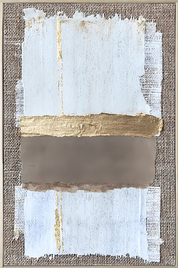 In Vogue II Hand Painted Canvas with Champagne Frame - 62 x 92 x 4cm