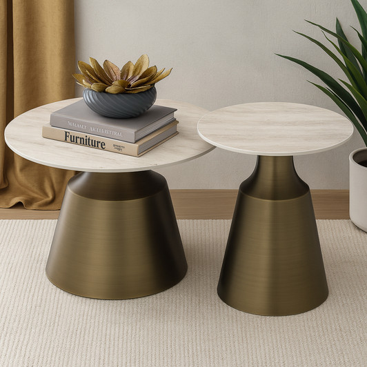 Sterling Set of 2 Sintered Stone Coffee Tables