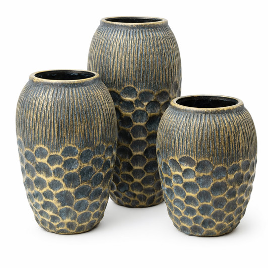 Charleston Ceramic Vases in 3 Sizes