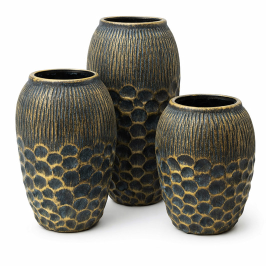 Charleston Ceramic Vases in 3 Sizes