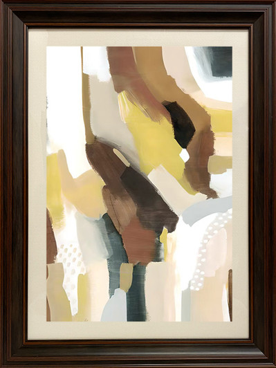 Splash I Print with Walnut Frame - 60 x 80cm