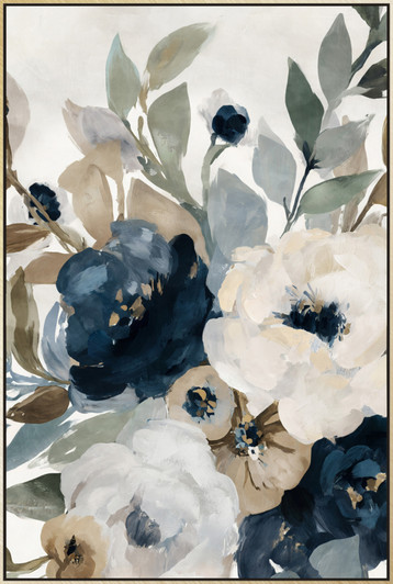 Resplendent II Print on Canvas with Champagne Frame - 62.5 x 92.5 x 4.5cm