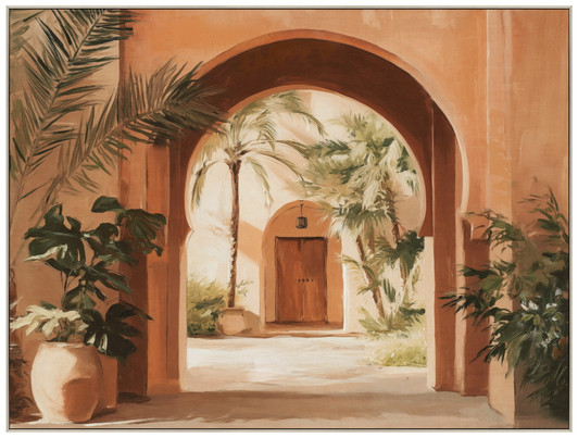 As We Know Print on Canvas with Bleached Natural Frame - 152.5 x 102.5 x 5.5cm