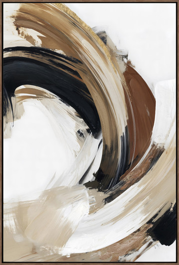 Making Your Mark Print on Canvas with Walnut Frame - 102.5 x 152.5 x 4.5cm