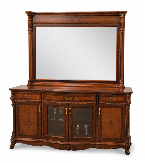 Beethoven Glass Door Buffet with Mirror
