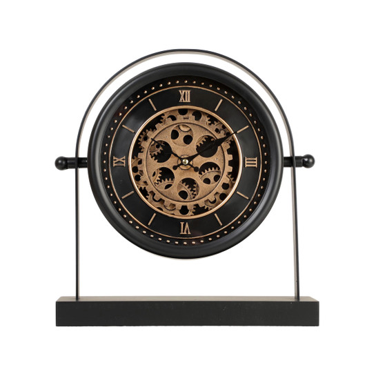 Theodore Table Clock with Moving Gears