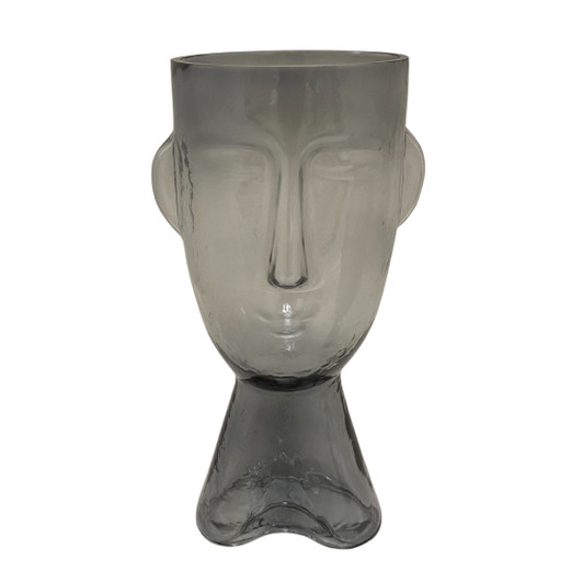 Visage Large Hammered Glass Vase - 10 x 10 x 30cm