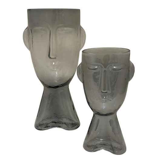 Visage Hammered Glass Vases in Large & Small
