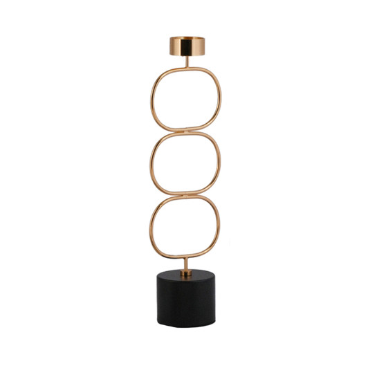 Ovo Large Metal Candle Holder - 7.5 x 10 x 36cm