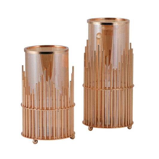 Yara Metal & Glass Candleholders