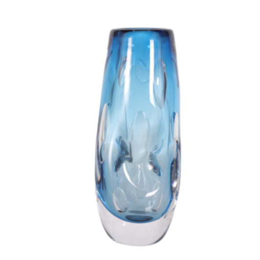 Brooklyn Hand Blown Glass Vase - 14 x 14 x 32cm