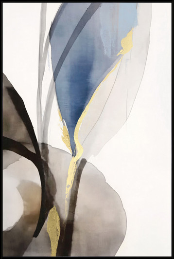 Forceful I Print on Canvas with Hand Painted Detail