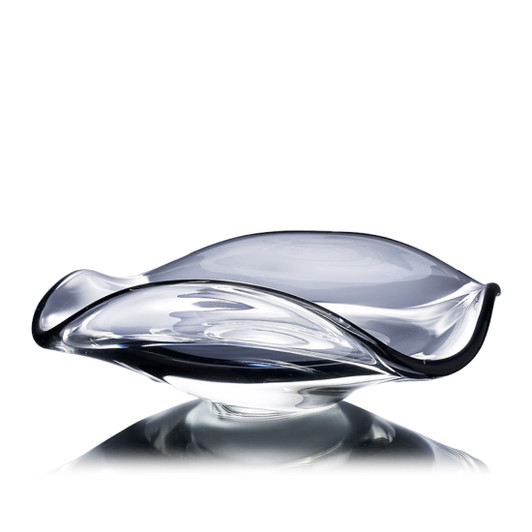 Wave Glass Bowl Small - 26.5 x 22 x 9cm