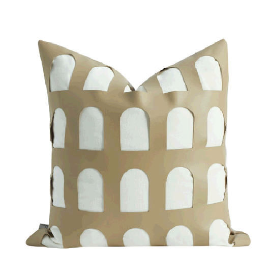 Arch Beige Square Cushion 45 x 45cm