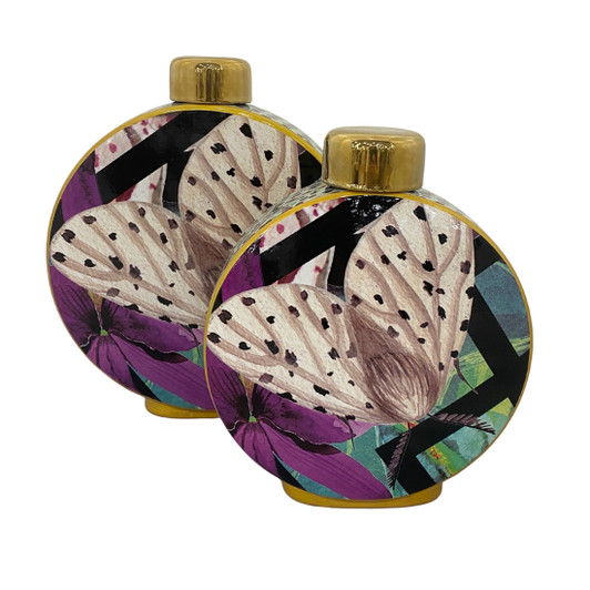 Melita Porcelain Canisters Large & Small