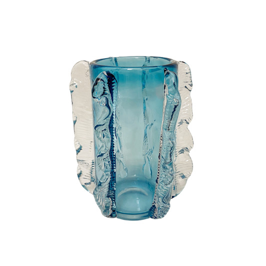 Tiffany Hand Blown Glass Vase - 16 x 16 x 21cm