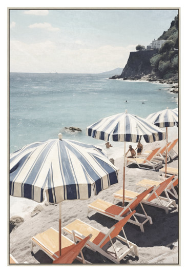 At The Beach I Print on Canvas - 82.5 x 122.5 x 4.5cm