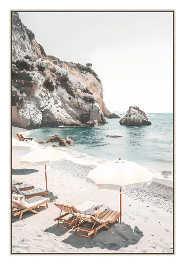 Coastal Cove I Print on Canvas - 62.5 x 92.5 x 4.5cm