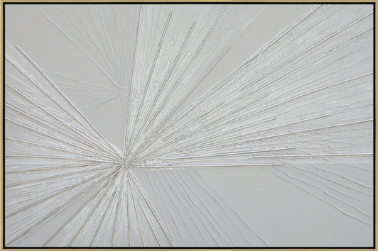 Dispersed Hand Painted Oil on Canvas with Natural Frame - 82 x 122cm