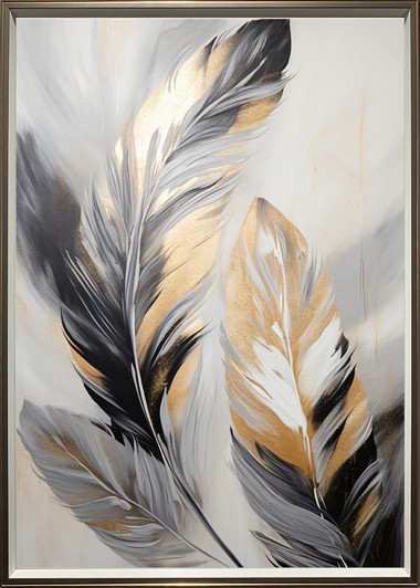 Elsa II Print with Champagne & Black Frame - 50 x 70cm