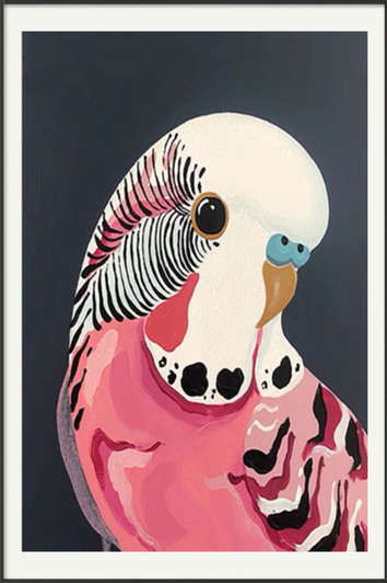 Oscar Print with Black Aluminium Frame - 120 x 80cm