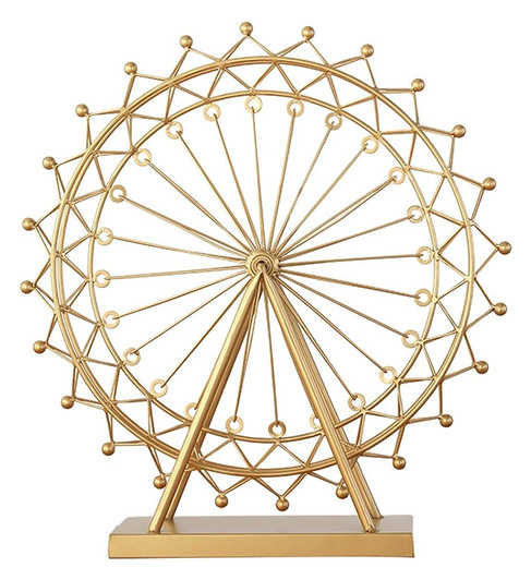 Ferris Wheel Large Gold Sculpture