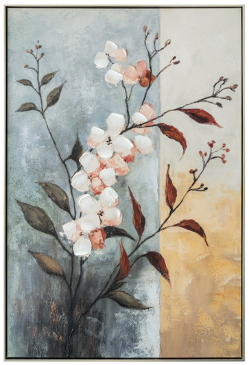 Dainty I Print on Canvas with Champagne Frame - 82.5 x 122.5 x 4.5cm