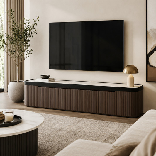Organic 4 Door Entertainment Unit