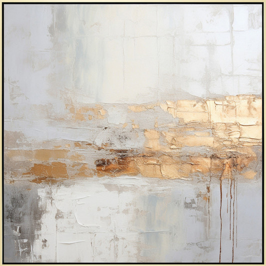 Vision Hand Painted Canvas Artwork with Champagne Frame