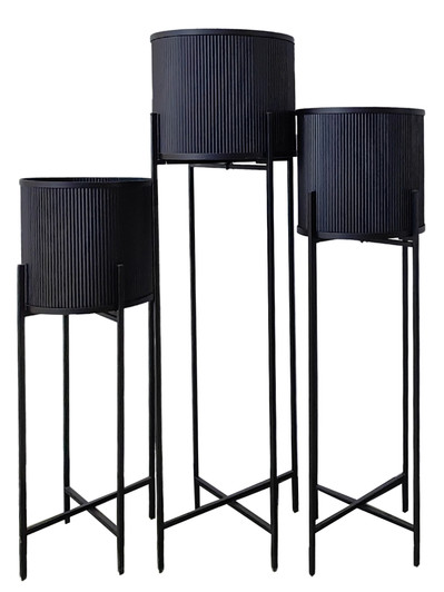 Denham Black Planters in 3 Sizes