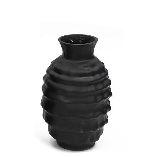 Milly Black Vase - 17 x 17 x 22cm