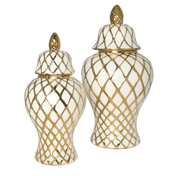 Alley Short & Tall Porcelain Canisters