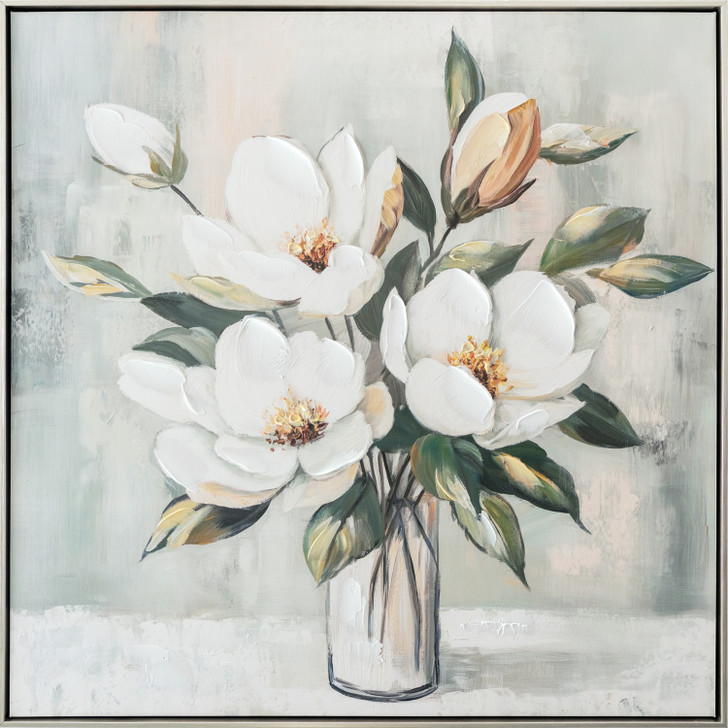 Arrangement in Vase II Print on Canvas - 82.5 x 82.5 x 4.5cm
