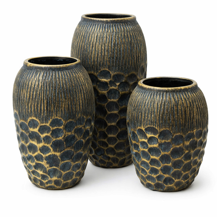 Charleston Ceramic Vases in 3 Sizes
