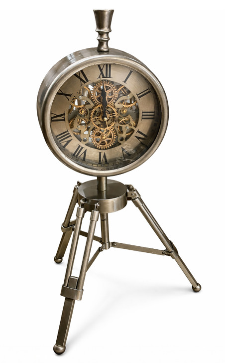 Go Time Metal Tripod Clock - 50 x 54cm