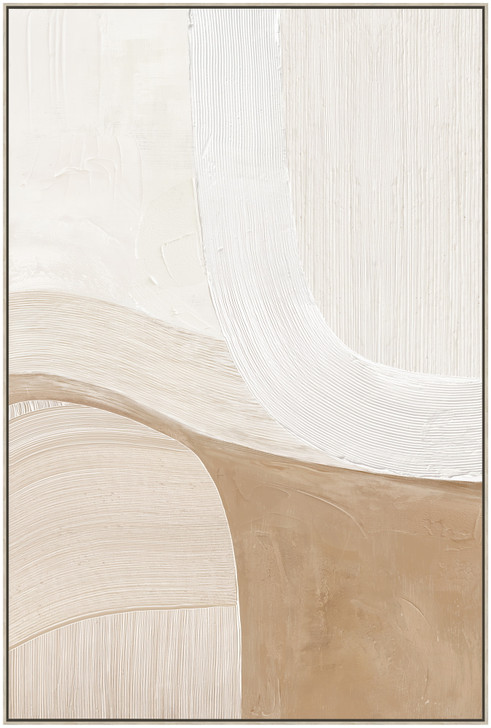 Print on Canvas with Bleached Natural Frame - 82.5 x 122.5 x 4.5cm