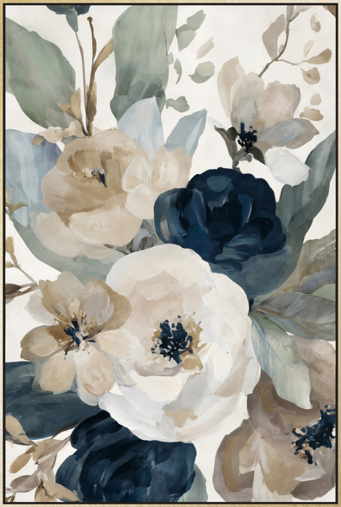 Resplendent II Print on Canvas with Champagne Frame - 62.5 x 92.5 x 4.5cm