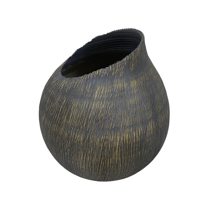 Porter Round Ceramic Vase - 22(W) x 22(D) x 32(H)cm