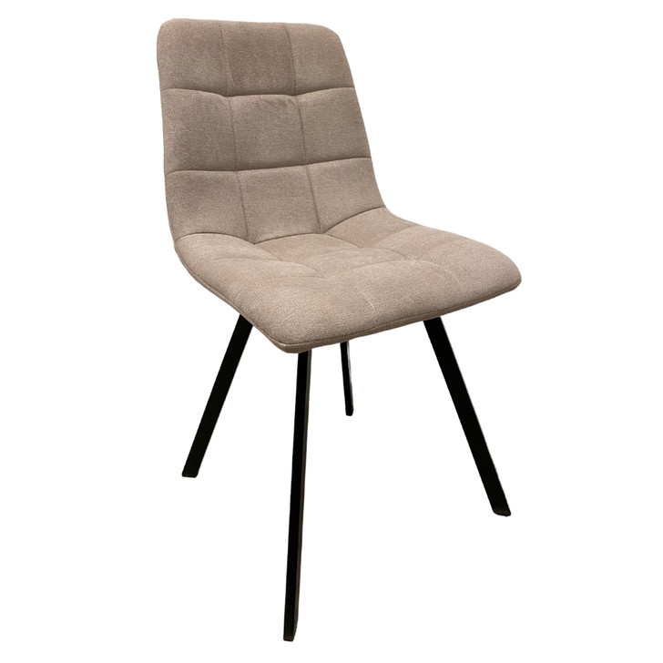 Victor Latte Fabric Dining Chair