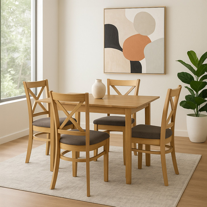 Sydney Square Extension Dining Table with Wing Chairs