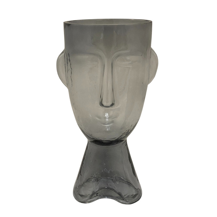 Visage Large Hammered Glass Vase - 10 x 10 x 30cm