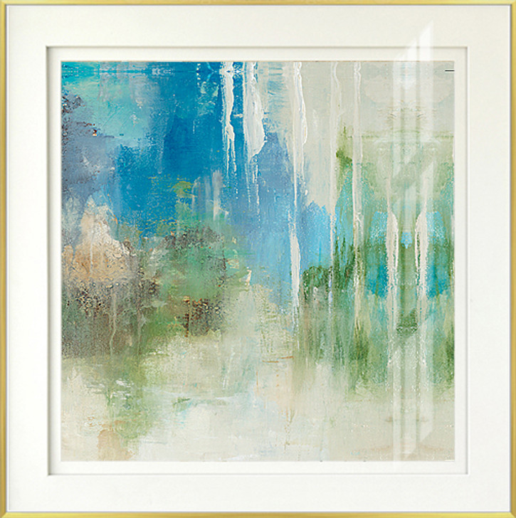 Dappled I Print with Champagne Frame