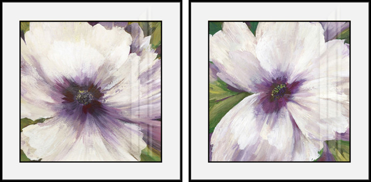 Purple Centre I & II Framed Prints